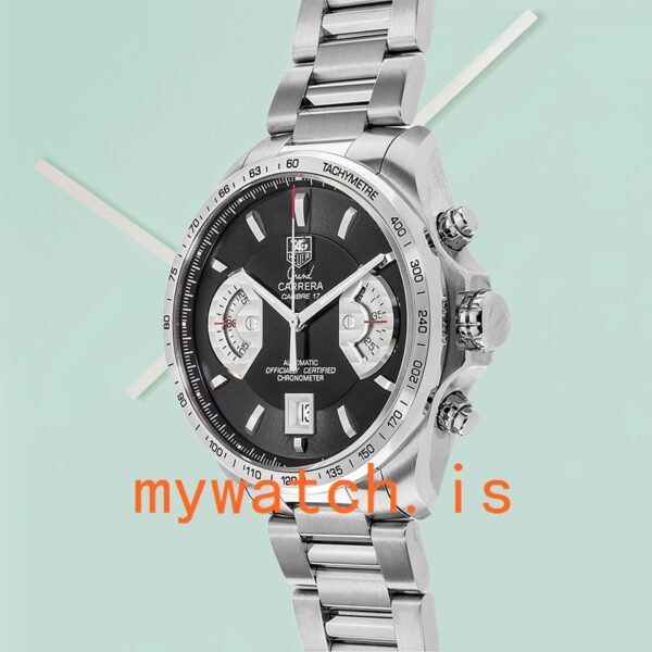Tag Heuer Grand Carrera CAV511A.BA0902 Men 43mm Silver-tone Bracelet - Image 3
