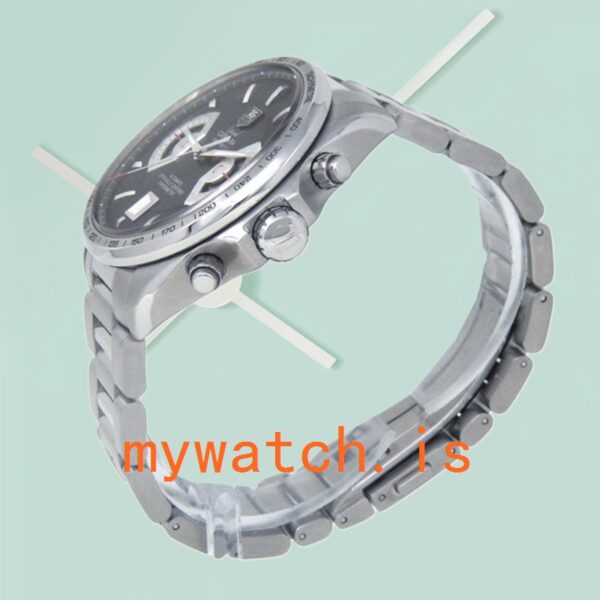 Tag Heuer Grand Carrera CAV511A.BA0902 Men 43mm Silver-tone Bracelet - Image 4