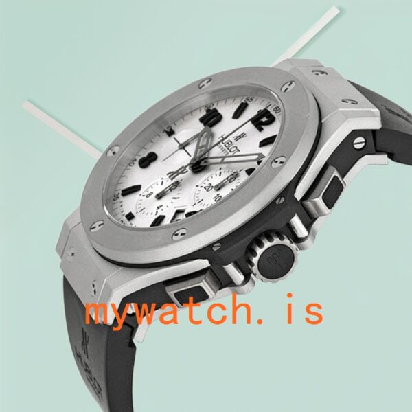 Hublot Big Bang 301.TI.450.RX Men 44mm Stainless Steel Rubber Band - Image 3