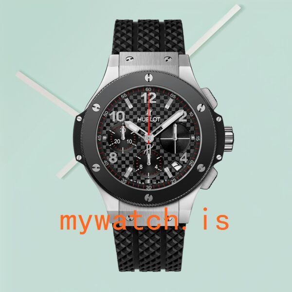 Hublot Big Bang Men’s 44mm 341.SB.131.RX Rubber Band Silver-tone - Image 2