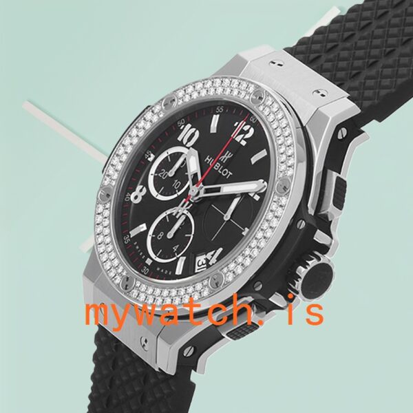 Hublot Big Bang 44mm 341.SX.130.RX.114 Men’s Silver-tone Rubber Band - Image 4