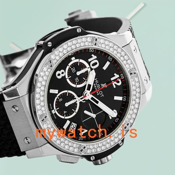 Hublot Big Bang 44mm 341.SX.130.RX.114 Men’s Silver-tone Rubber Band - Image 3
