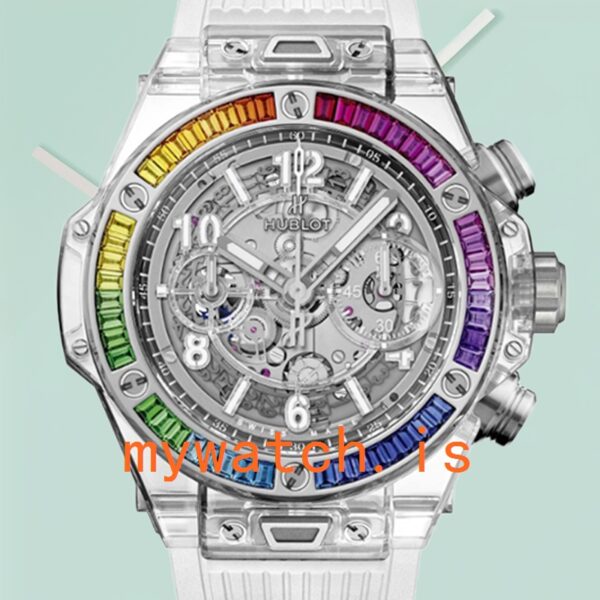 Hublot Big Bang 411.JX.4802.RT.4099 45mm Men’s Rubber Band Transparent