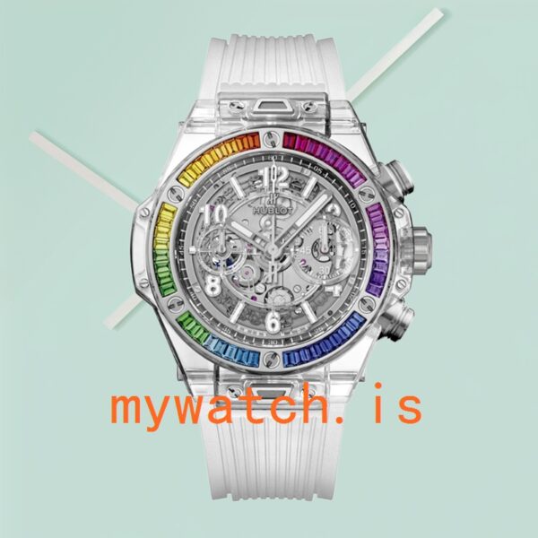 Hublot Big Bang 411.JX.4802.RT.4099 45mm Men’s Rubber Band Transparent - Image 2