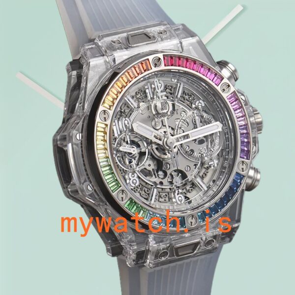 Hublot Big Bang 411.JX.4802.RT.4099 45mm Men’s Rubber Band Transparent - Image 4