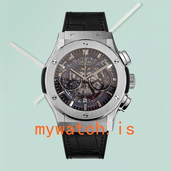 Hublot Tourbillon Skeleton Titanium 45mm 506.NX.0170.LR Men Skeleton Dial - Image 6