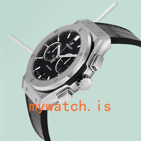 Hublot Classic Fusion 521.NX.1171.LR 42mm Men’s Leather Strap Automatic/Quartz - Image 4