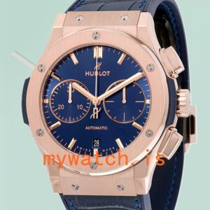 Hublot Classic Fusion 521.OX.7180.LR 42mm Men Stainless Steel Leather Strap