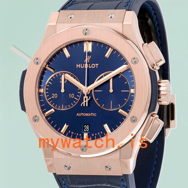 Hublot Classic Fusion 521.OX.7180.LR 42mm Men Stainless Steel Leather Strap