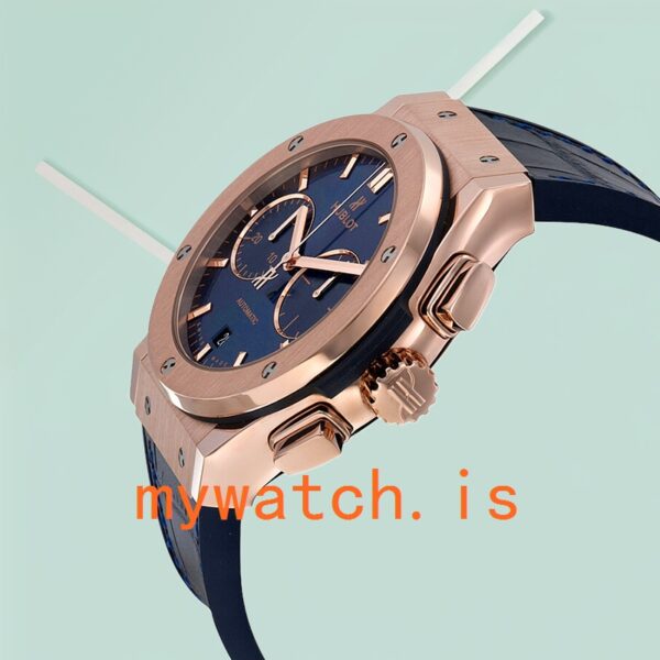 Hublot Classic Fusion 521.OX.7180.LR 42mm Men Stainless Steel Leather Strap - Image 3