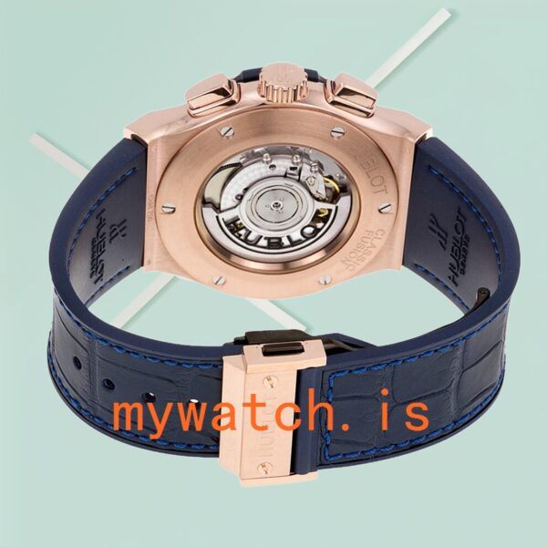 Hublot Classic Fusion 521.OX.7180.LR 42mm Men Stainless Steel Leather Strap - Image 4