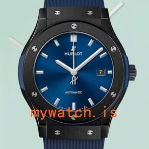 Hublot Classic Fusion 43mm/42mm/45mm 542.CM.7170.RX/511.CM.7170.RX Men’s Ceramic Bezel Blue Dial