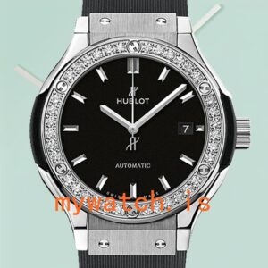 Hublot Classic Fusion 33mm Ladies 582.NX.1170.RX.1204 Diamond Bezel