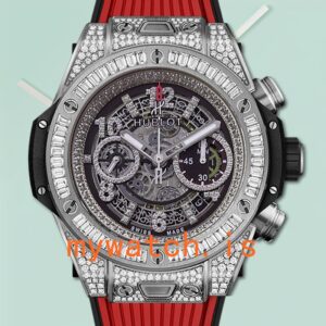 Hublot Big Bang 411.NX.1170.RX.0904-001 Men 44mm Skeleton Dial Rubber Band
