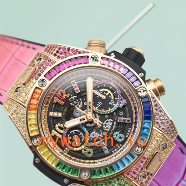 Hublot Big Bang Men 44mm 411.OX.9910.LR.0999 Diamond Bezel - Image 4