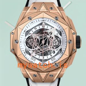 Hublot Big Bang 418.OX.2001.RX.MXM20 44mm Men Rubber Band White Dial