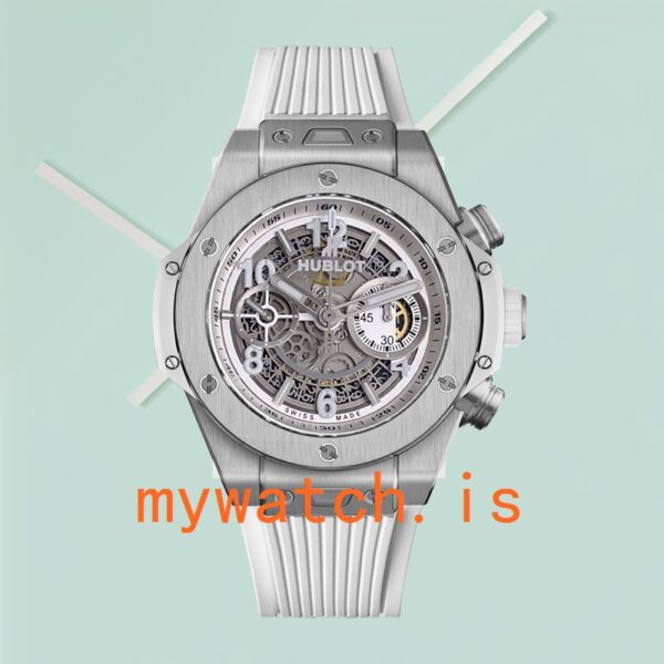 Hublot Big Bang Men 44mm 441.NE.2011.RW Silver-tone Skeleton Dial - Image 2