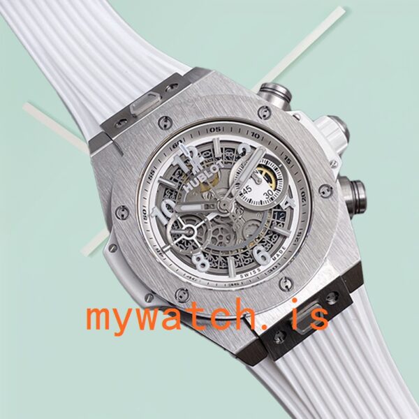 Hublot Big Bang Men 44mm 441.NE.2011.RW Silver-tone Skeleton Dial - Image 4