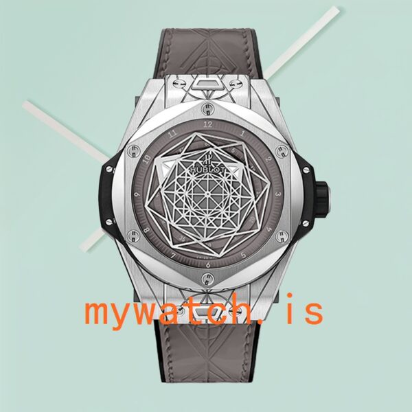 Hublot Big Bang 465.SS.7047.VR.1204.MXM20-001 Men 44mm Leather Strap - Image 2