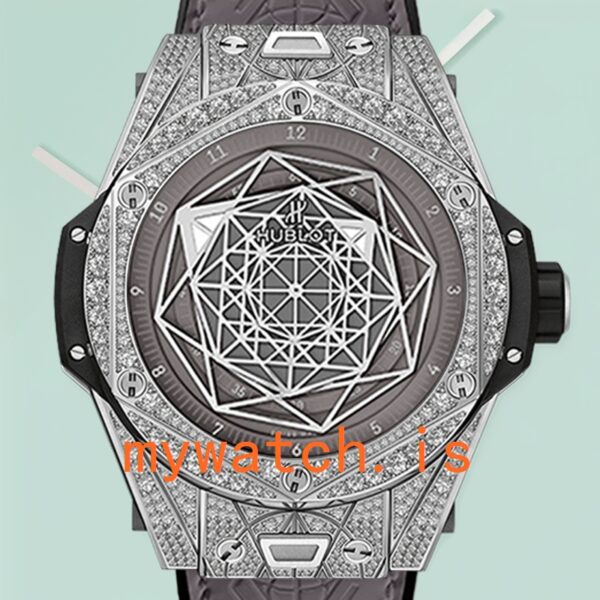 Hublot Big Bang 44mm Men 465.SS.7047.VR.1204.MXM20-002 Leather Strap