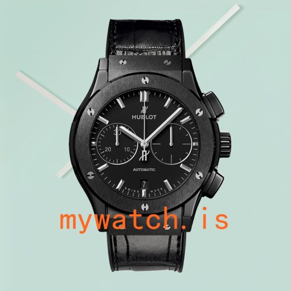 Hublot Classic Fusion 521.CM.1171.RX-001 Men 44mm Stainless Steel Leather Strap - Image 2
