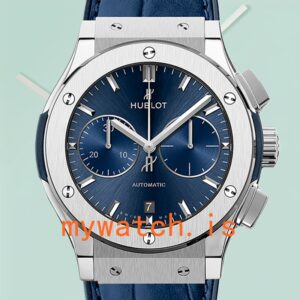 Hublot Classic Fusion Men 521.NX.7170.LR-001 44mm Blue Dial Leather Strap