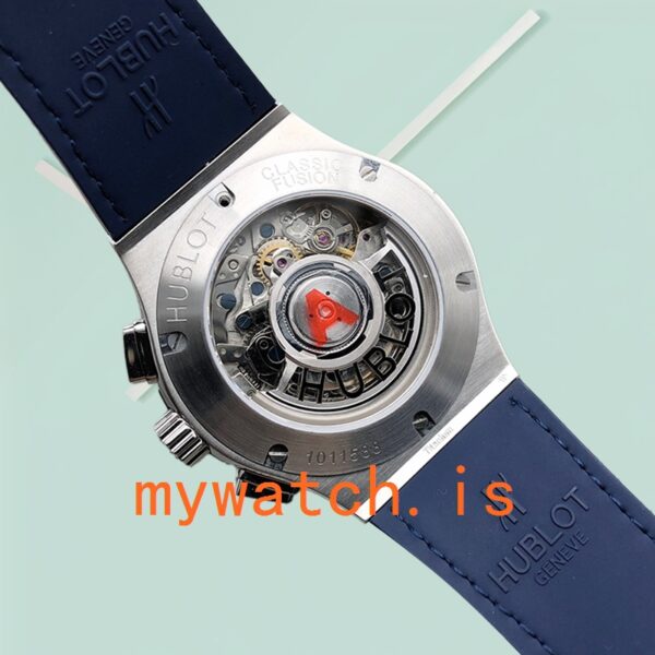 Hublot Classic Fusion Men 521.NX.7170.LR-001 44mm Blue Dial Leather Strap - Image 4