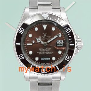 Rolex Submariner Men’s 40mm Harley-Davidson Silver-tone Brown Dial