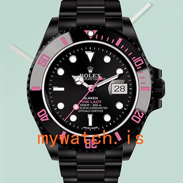 Rolex Submariner 40mm Men’s PINKLADY Oyster Bracelet Automatic