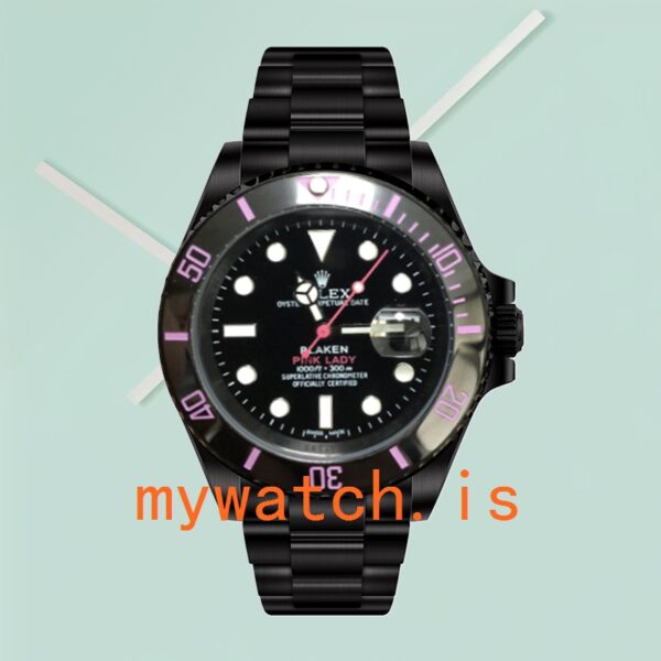 Rolex Submariner 40mm Men’s PINKLADY Oyster Bracelet Automatic - Image 2