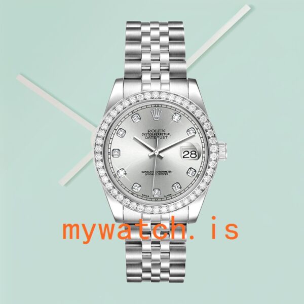 Rolex Datejust Unisex 36mm 116244 Silver-tone Silver Dial - Image 2