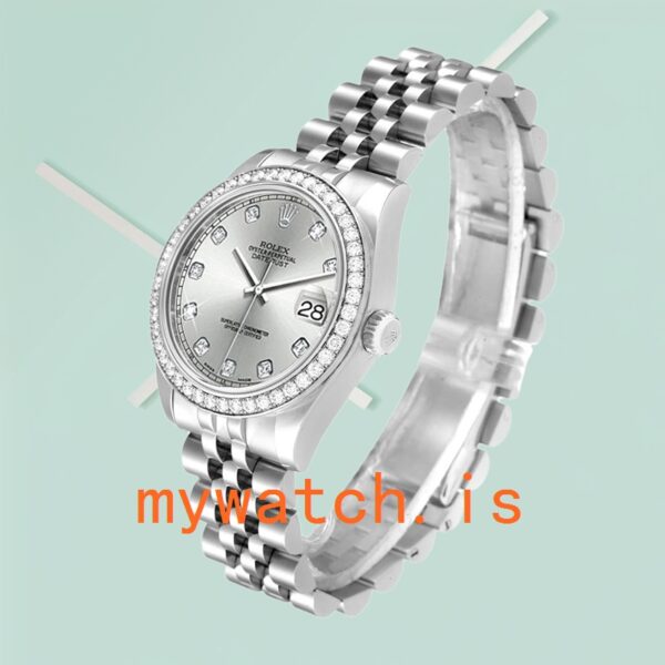 Rolex Datejust Unisex 36mm 116244 Silver-tone Silver Dial - Image 4