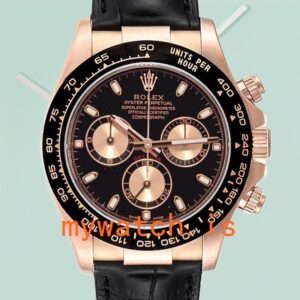 Rolex Daytona 116515 Men’s 40mm Leather Strap Rose Gold-tone