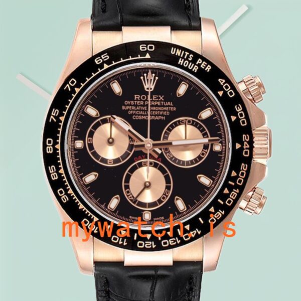 Rolex Daytona 116515 Men’s 40mm Leather Strap Rose Gold-tone