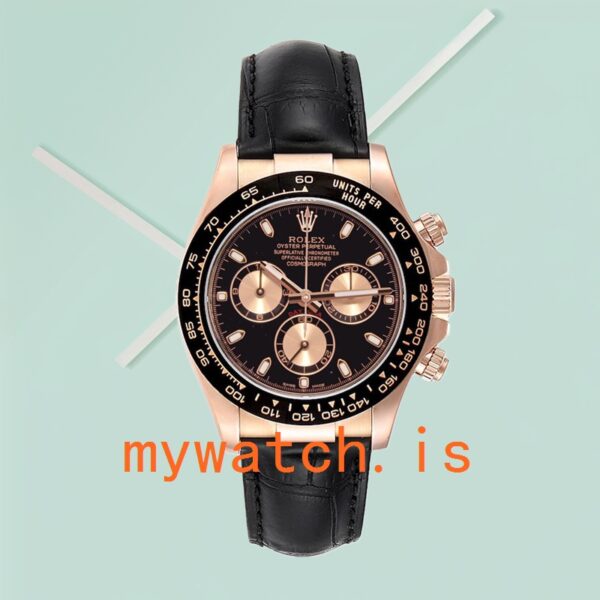 Rolex Daytona 116515 Men’s 40mm Leather Strap Rose Gold-tone - Image 2