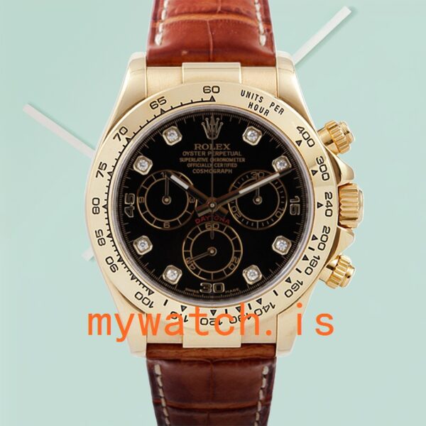 Rolex Daytona 116518 Men’s 40mm Black Dial Gold-tone