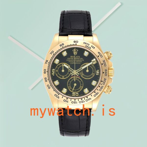 Rolex Daytona 116518 40mm Men’s Leather Strap - Image 2