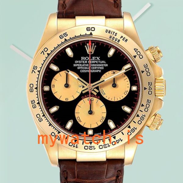 Rolex Daytona 116518 Men’s 40mm Leather Strap