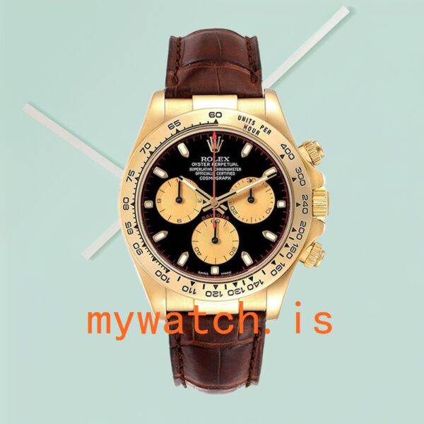 Rolex Daytona 116518 Men’s 40mm Leather Strap - Image 3
