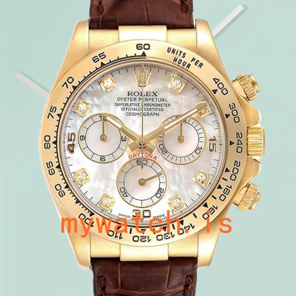 Rolex Daytona Men’s 40mm 116518 Automatic Leather Strap