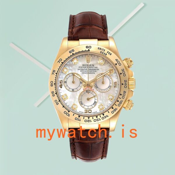Rolex Daytona Men’s 40mm 116518 Automatic Leather Strap - Image 2
