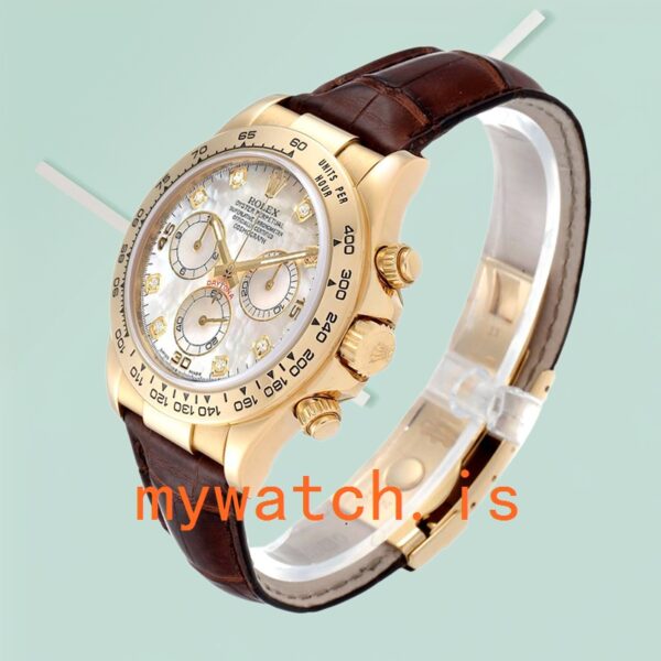 Rolex Daytona Men’s 40mm 116518 Automatic Leather Strap - Image 4