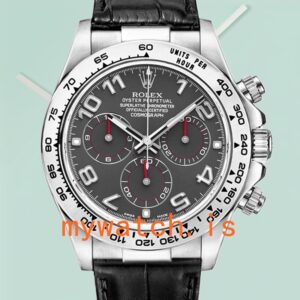 Rolex Daytona Men’s 116519 40mm Black Dial Leather Strap