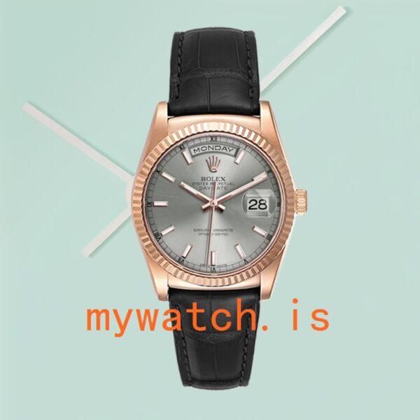 Rolex Day-Date Men’s 118135 36mm Grey Dial - Image 3
