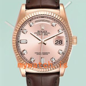 Rolex Day-Date Men’s 36mm 118135-0101 Rose Gold Dial