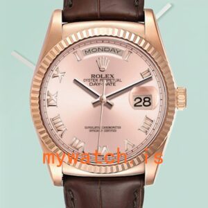 Rolex Day-Date Men’s 36mm 118135 Rose Gold Dial