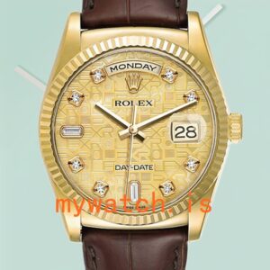 Rolex Day-Date m118138-0087 Men’s 36mm Automatic Champagne Jubilee Dial