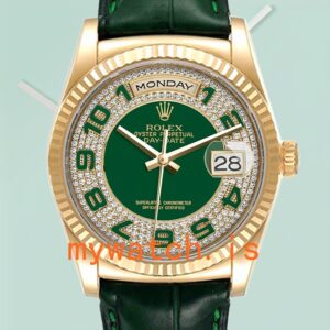Rolex Day-Date 118138 Men’s 36mm Leather Strap Automatic