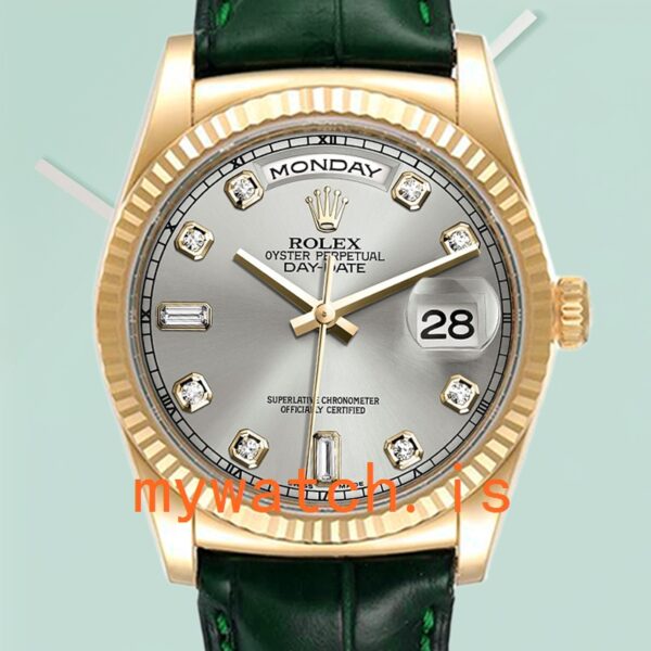Rolex Day-Date Men’s m118138-0135 36mm Stainless Steel Grey Dial