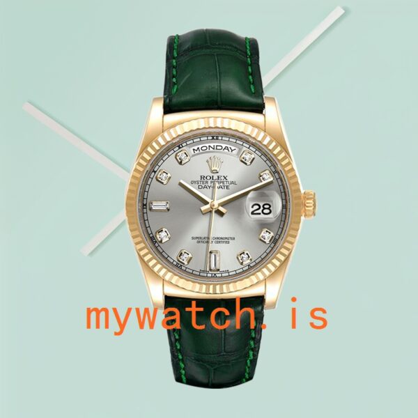 Rolex Day-Date Men’s m118138-0135 36mm Stainless Steel Grey Dial - Image 4